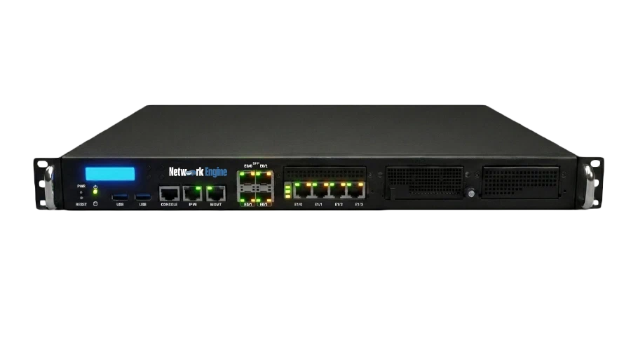 Network Engine 1U appliance — front panel